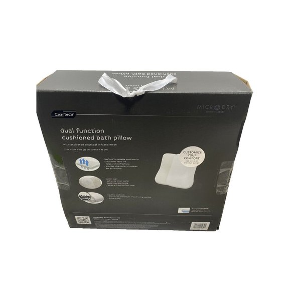 Brand New BED BATH & BEYOND Spa Bath Neck Pillow Cushion Head Rest - Picture 7 of 7